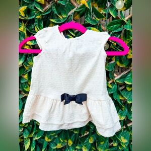 🔹 4/$25- Tahari Baby Quilted‎ Peplum Bow Dress